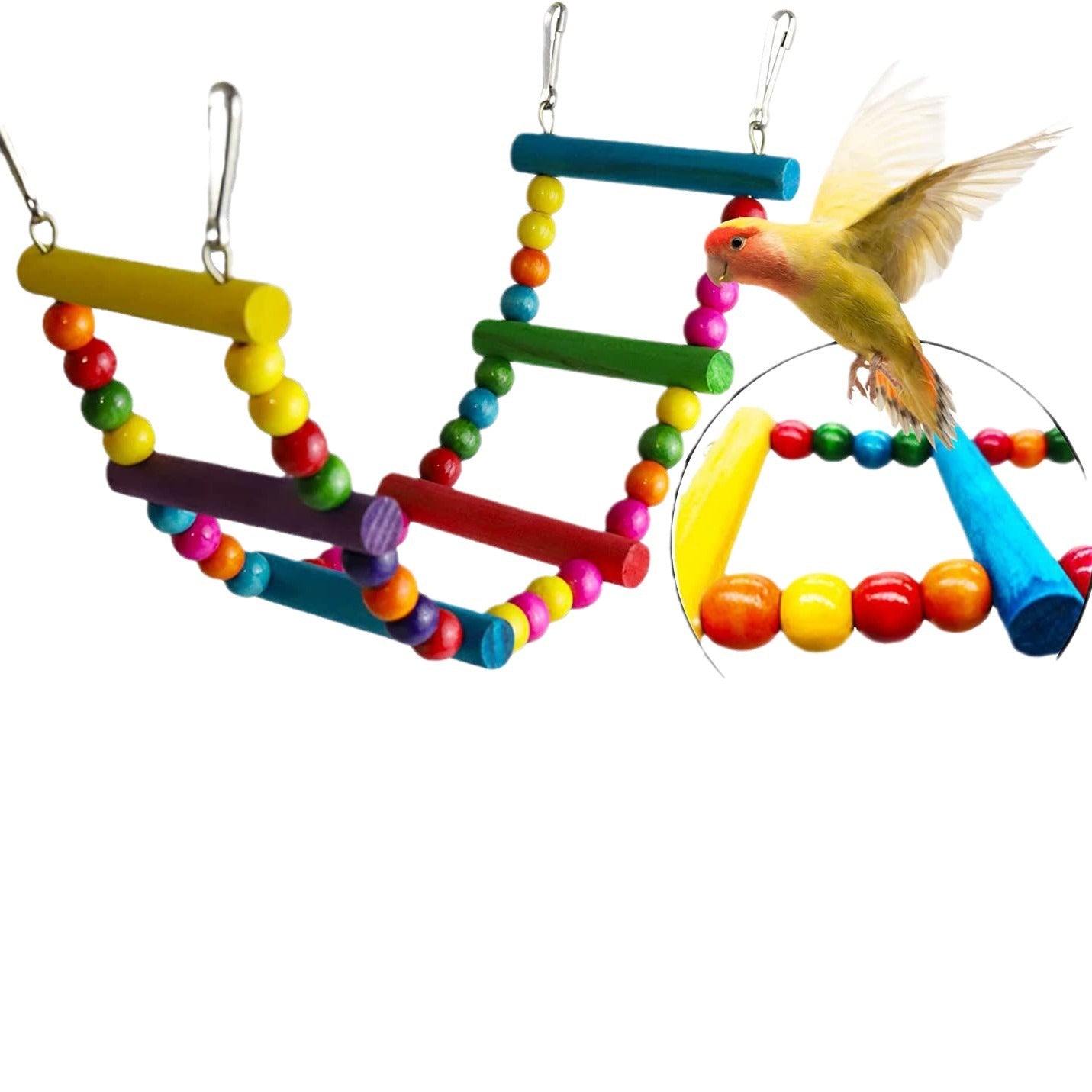 The Ultimate 7PCs Parrot Toys Bird Cage Accessories for Your Feathered Friends
