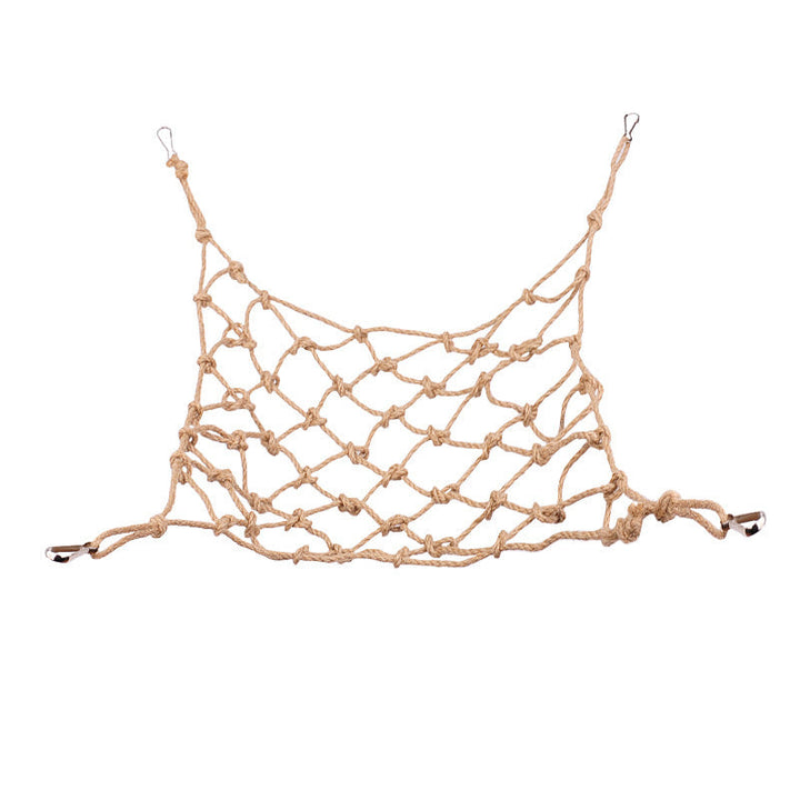 Discover the Joy of Play with the Parrot Hemp Rope Climbing Net Cage Swing Toy